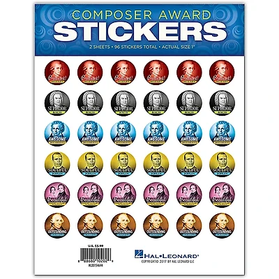 Hal Leonard Composer Award Stickers