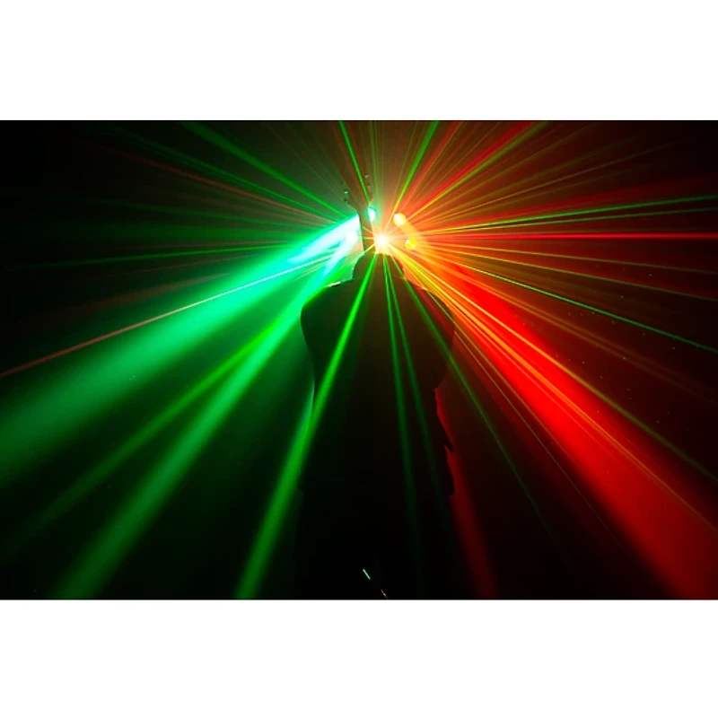 CHAUVET DJ Helicopter Q6 Multi Effect RGBW LED Beam, SMD Strobe and Laser with Rotating Base