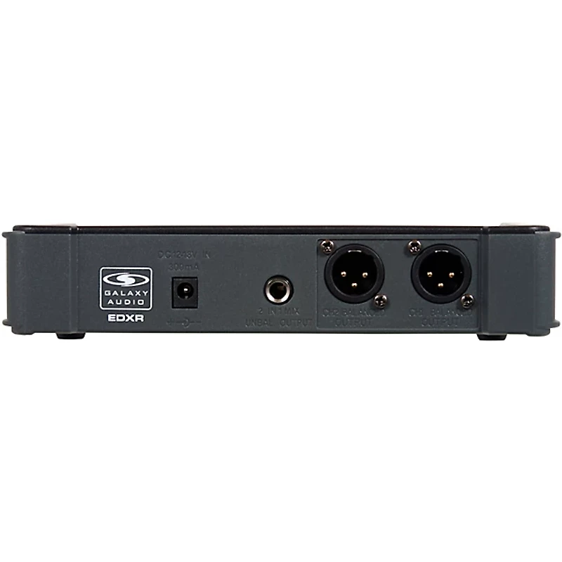 Galaxy Audio EDXR/HH38N Dual-Channel Wireless Microphone System Includes the EDXR Receiver and 2 HH38 Handheld Transmitters Frequency CODE N 518-542 MHz