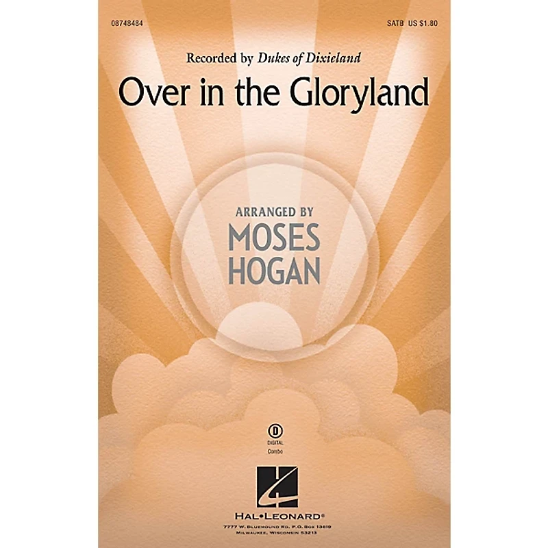 Hal Leonard Over in the Gloryland SATB by Dukes Of Dixieland arranged by Moses Hogan