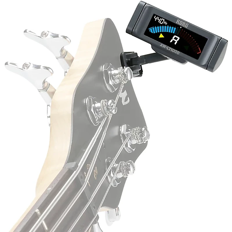 KORG AW-LT100B Clip-On Bass Tuner Black