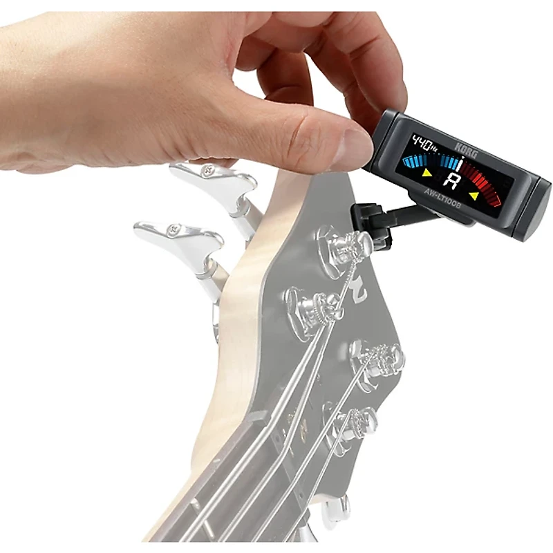 KORG AW-LT100B Clip-On Bass Tuner Black
