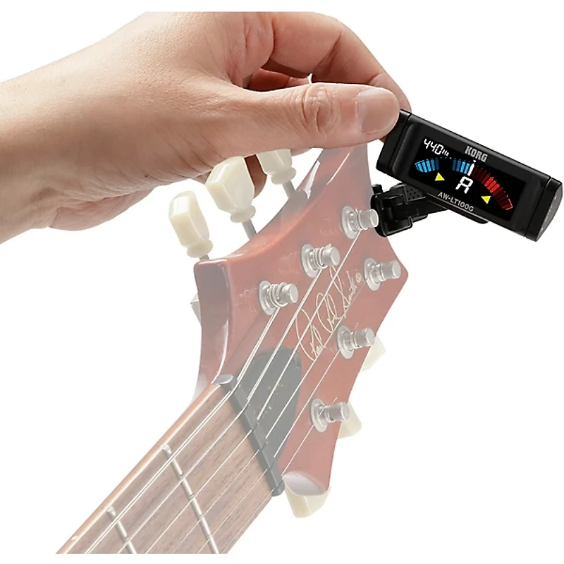 KORG AW-LT100G Clip-On Guitar Tuner Black