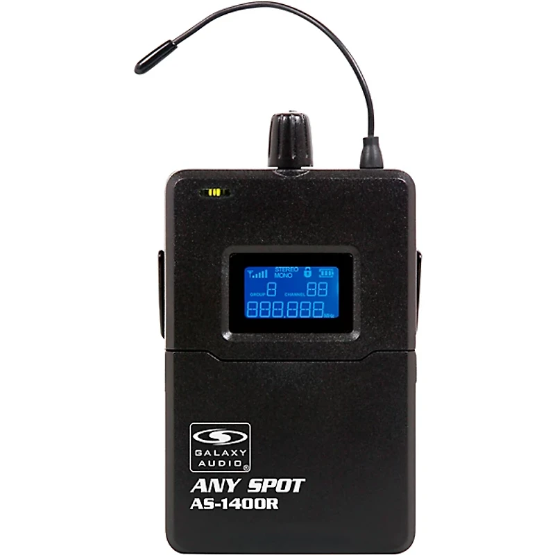 Galaxy Audio AS-1410-4 Wireless Personal Monitor Band Pack System Band M Black