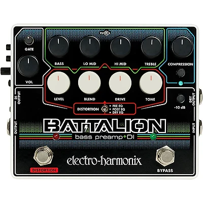 Electro-Harmonix Battalion Bass Preamp and DI Pedal