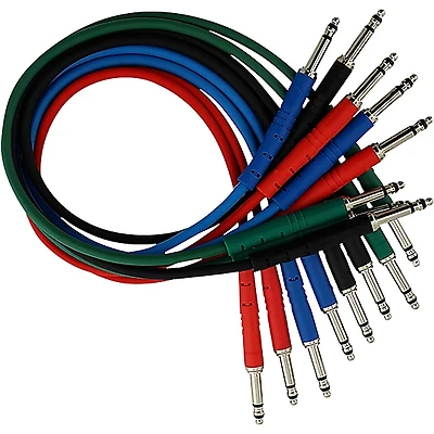 Rapco Horizon StageMASTER TRS TT Patch Cable 8-Pack