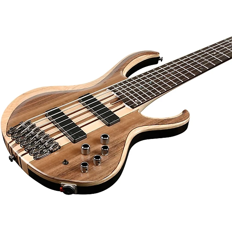 Ibanez BTB747 7-String Electric Bass Guitar Low Gloss Natural
