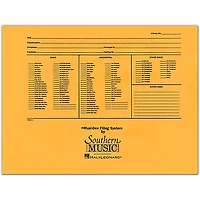 Southern Musidex Band/Orchestra Concert Size Filing Envelope Concert Band