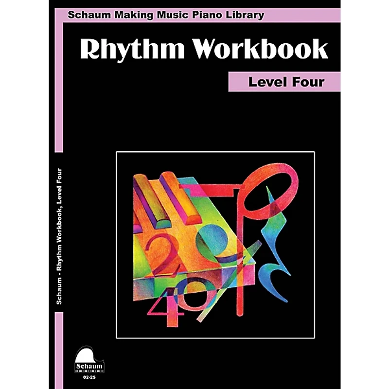 SCHAUM Rhythm Workbook (Level 4) Educational Piano Book by Wesley Schaum (Level Inter)