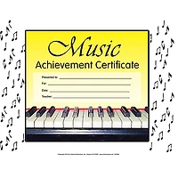 SCHAUM Music Achievement Certificate Educational Piano Series