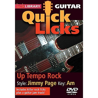 Licklibrary Up Tempo Rock - Quick Licks (Style: Jimmy Page; Key: Am) Lick Library Series DVD Written by Danny Gill