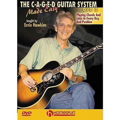 Homespun The C-A-G-E-D Guitar System Made Easy Instructional/Guitar/DVD Series DVD Performed by Ernie Hawkins