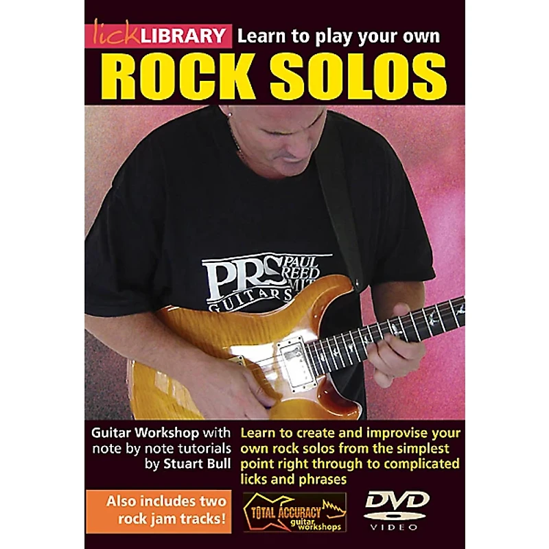 Licklibrary Learn to Play Your Own Rock Solos Lick Library Series DVD Performed by Stuart Bull