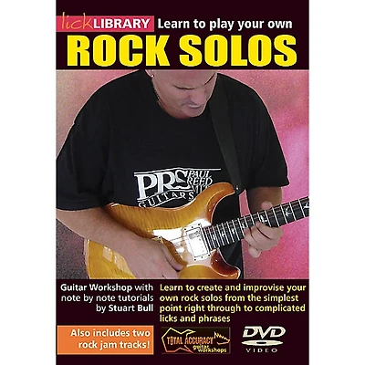 Licklibrary Learn to Play Your Own Rock Solos Lick Library Series DVD Performed by Stuart Bull
