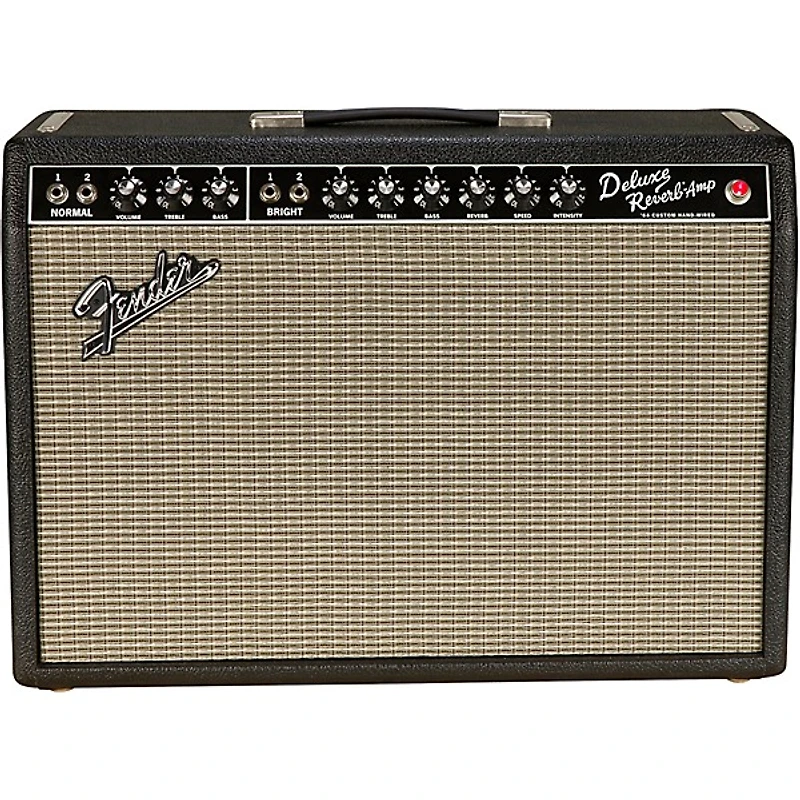Fender '64 Custom Deluxe Reverb 20W 1x12 Tube Guitar Combo Amp - Black