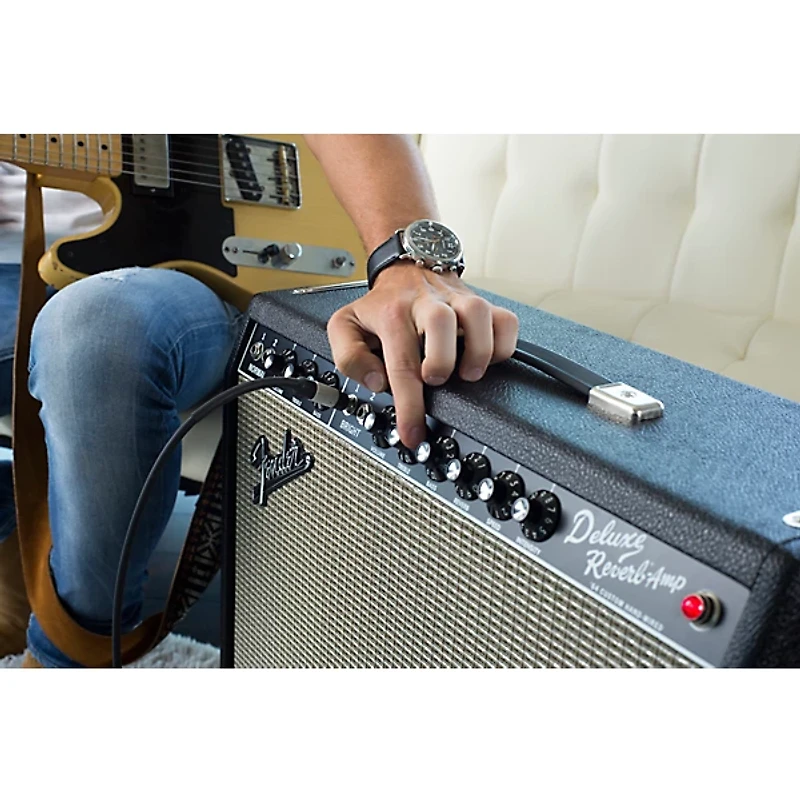 Fender '64 Custom Deluxe Reverb 20W 1x12 Tube Guitar Combo Amp - Black