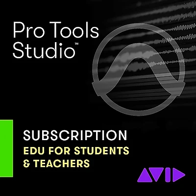 Avid Pro Tools | Studio 1-Year Subscription Updates and Support for Students/Teachers (Educational Pricing) - One-Time Payment