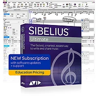 Avid Sibelius Ultimate NEW 1-Year Subscription with Updates + Support for Students/Teachers (Download)