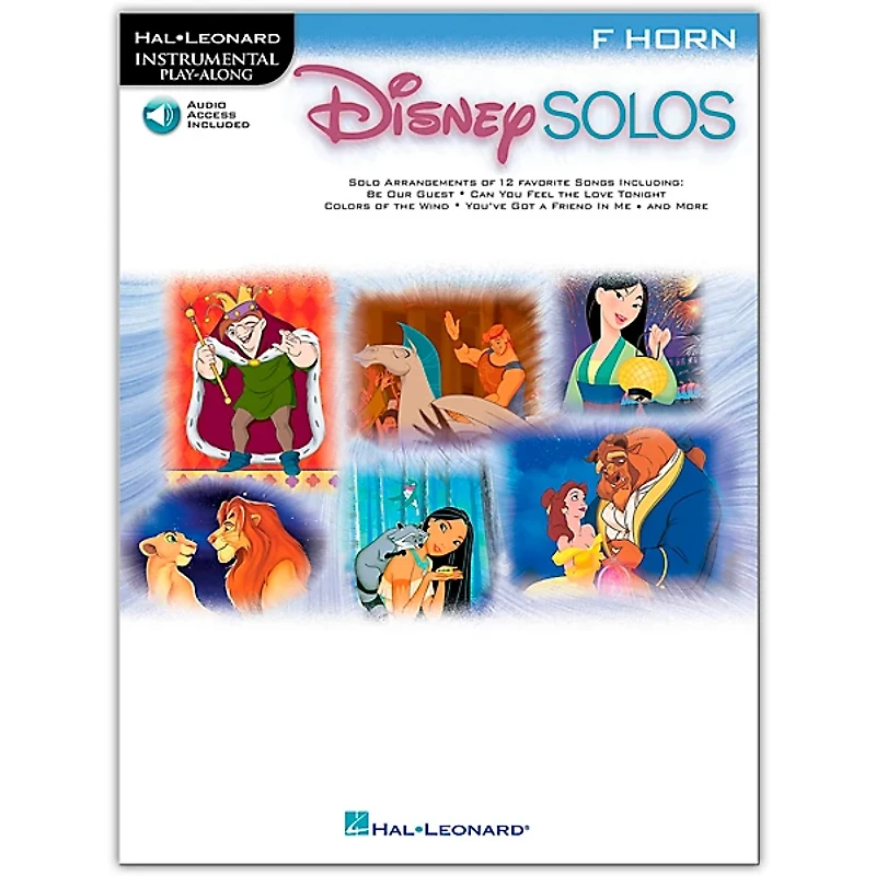 Hal Leonard Play-Along Disney Solos Book with Online Audio–French Horn