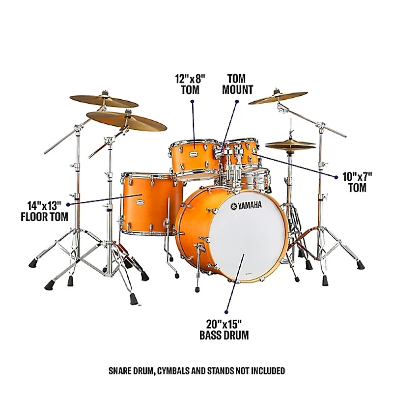 Yamaha Tour Custom Maple 4-Piece Shell Pack With 20" Bass Drum