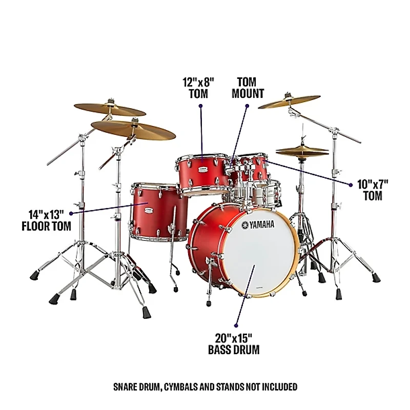 Yamaha Tour Custom Maple 4-Piece Shell Pack With 20" Bass Drum