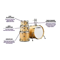 Yamaha Tour Custom Maple 4-Piece Shell Pack With 22" Bass Drum