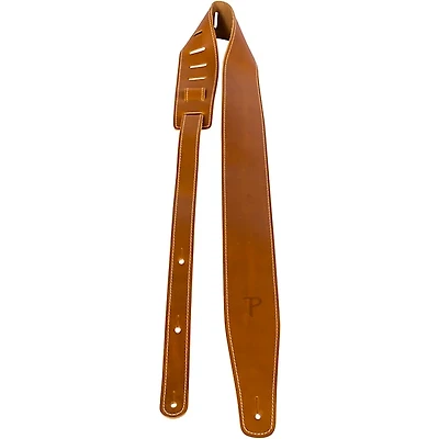 Perri's Oil Leather Guitar Strap With Contrast Stitching