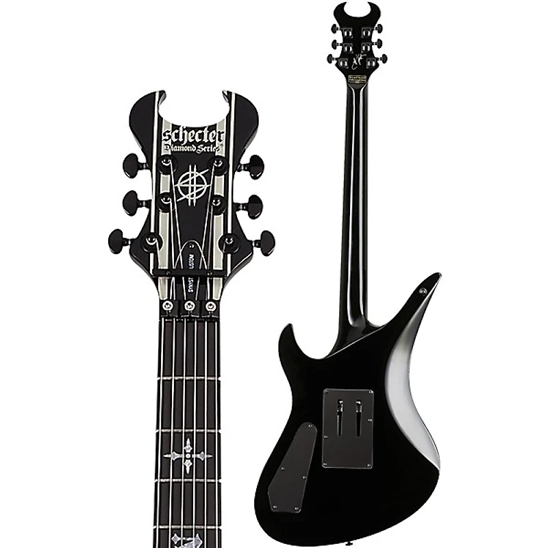 Schecter Guitar Research Synyster Gates Custom Electric Guitar Black Pinstripes