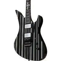Schecter Guitar Research Synyster Gates Custom Electric Guitar Black Pinstripes