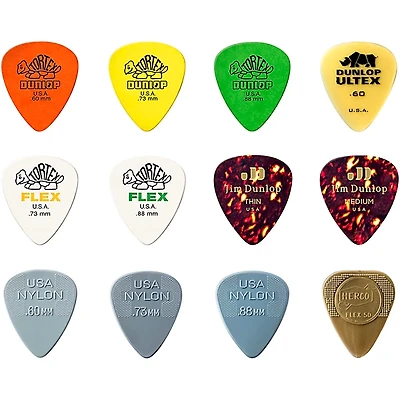 Dunlop Acoustic Guitar Picks Variety 12-Pack