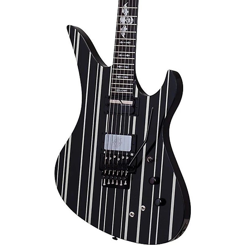 Schecter Guitar Research Synyster Gates Custom-S Electric Guitar Black Pinstripes