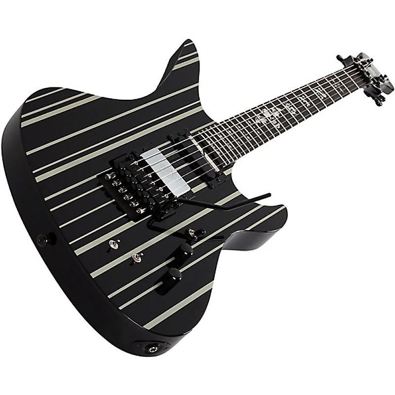 Schecter Guitar Research Synyster Gates Custom-S Electric Guitar Black Pinstripes
