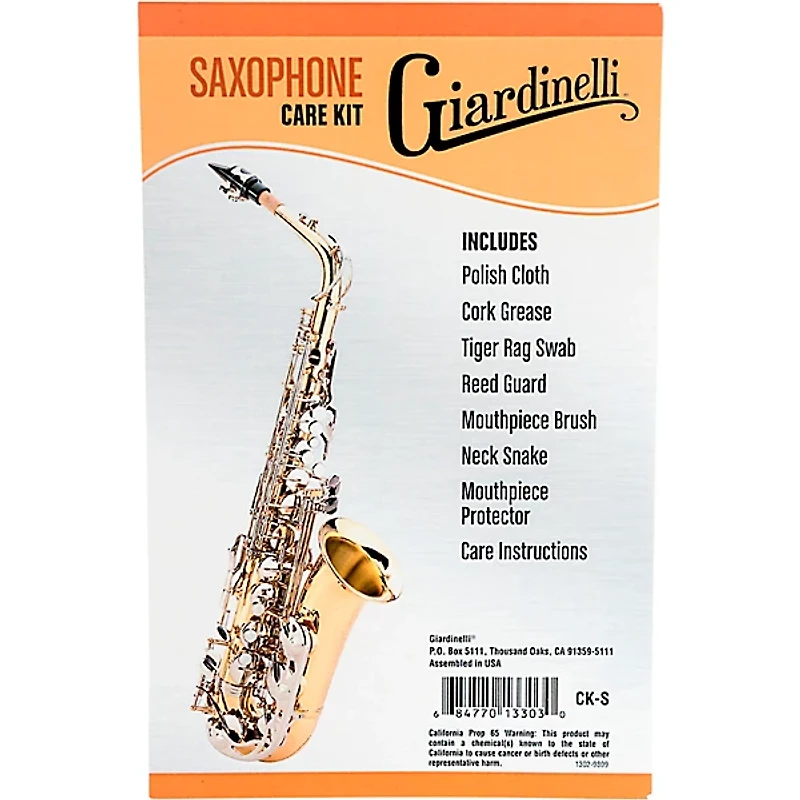 Giardinelli Sax Care Kit Instrument Maintenance