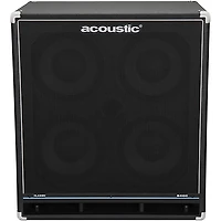 Acoustic B410C Classic 400W 4x10 Bass Speaker Cabinet Black