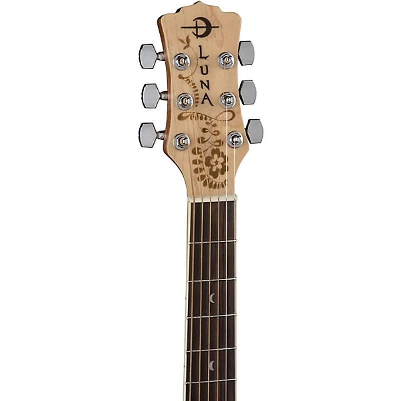 Luna Henna Oasis Select Spruce Acoustic-Electric Guitar Natural