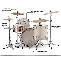 Ludwig Classic Maple Fab 3-Piece Drum Shell Pack