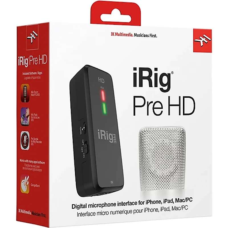 IK Multimedia iRig Pre HD Microphone Interface