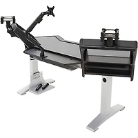 Argosy Halo Ultimate Workstation Desk With Original Hautelink Pattern Desktop