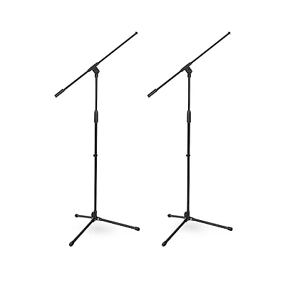 Musician's Gear MG100B Tripod Boom Microphone Stand - 2-Pack Black