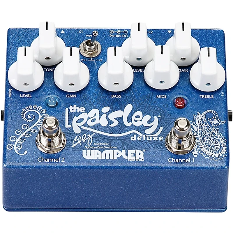 Wampler Paisley Deluxe Overdrive Effects Pedal
