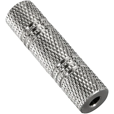 Livewire Essential Stereo 3.5 mm Female TRS to Stereo 3.5 mm Female TRS Coupler Silver