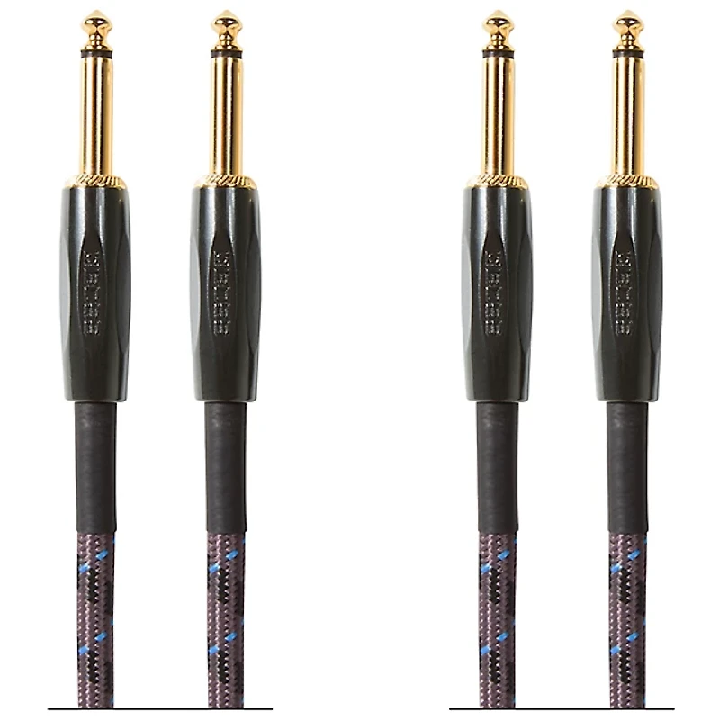 BOSS 1/4" Straight - Straight Instrument Cable - 2 Pack 10 ft.