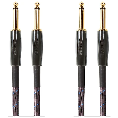 BOSS 1/4" Straight - Straight Instrument Cable - 2 Pack 10 ft.