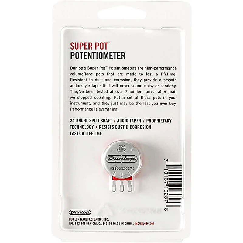Dunlop 500K Super Pot Potentiometer