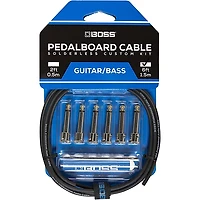 BOSS BCK-6 Pedalboard Cable Kit, 6 Connectors 6 ft. Black