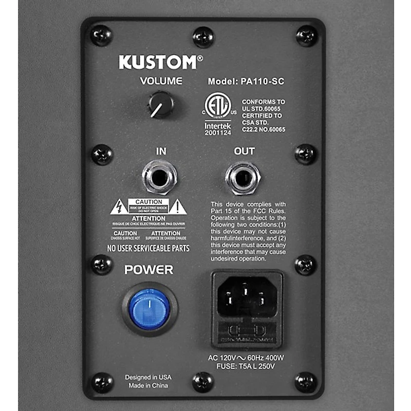 Kustom PA PA110-SC 10" Powered Subwoofer