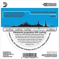 D'Addario EXP16-3D Coated Phosphor Bronze Light Acoustic Guitar Strings 3-Pack