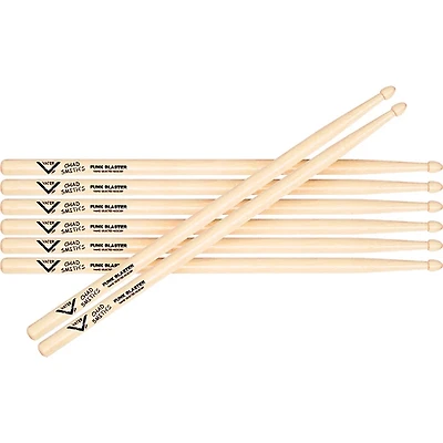Vater Chad Smith Signature Funk Blaster Drum Sicks - Buy 3 Pairs, Get 1 Pair Free Wood