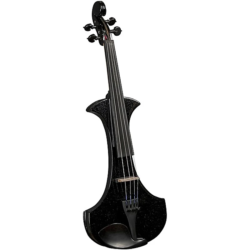 Cremona SV-180BKE Premier Student Electric Violin Outfit 4/4 Metallic Black
