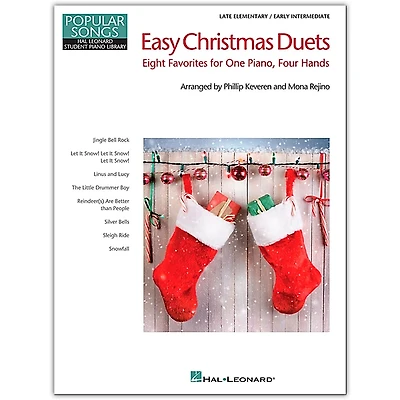 Hal Leonard Easy Christmas Duets - Popular Songs Series-Late Elem/Early Intermediate 1 Piano/4 Hands